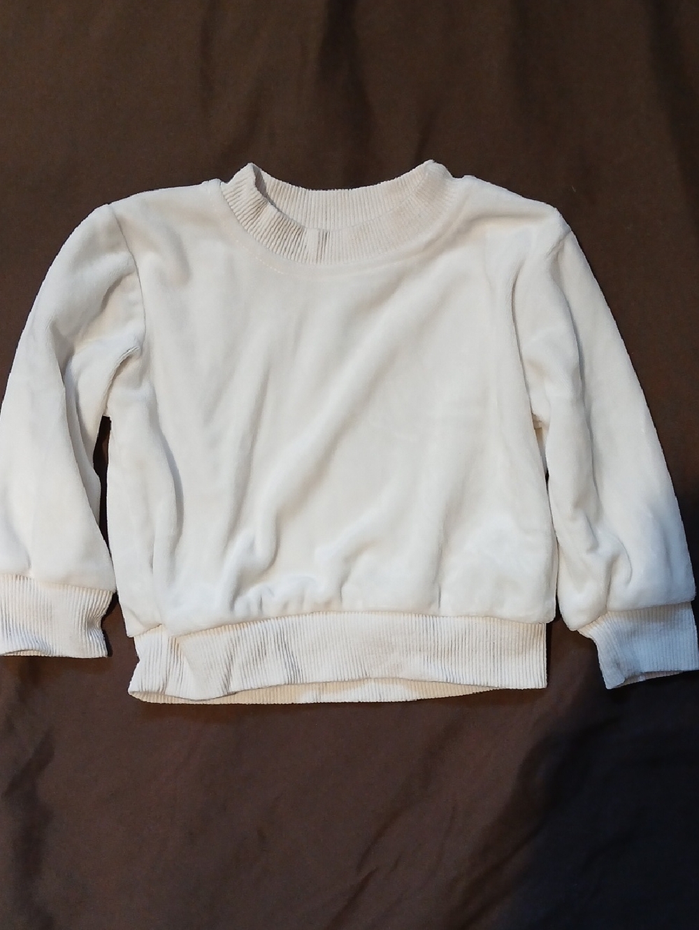 charlotte & star Kids Cream Crewneck Sweatshirt - Soft Everyday Pullover
